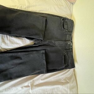 Hollister Jeans Straight Leg Black Wash